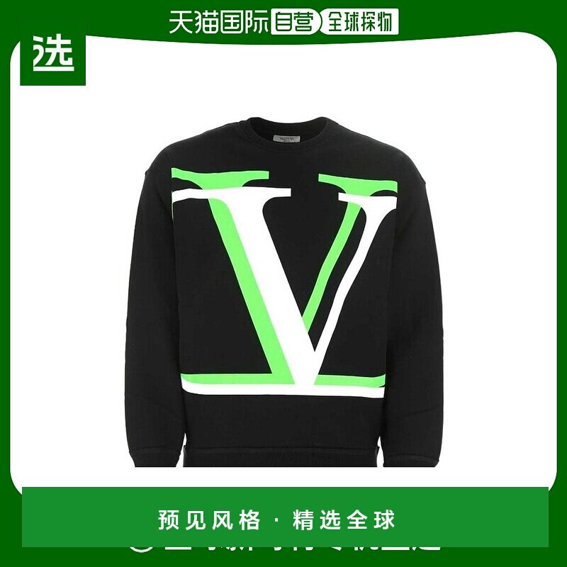 【99新未使用】香港直邮Valentino VLOGO Shadow 圆领卫衣 UV3MF1