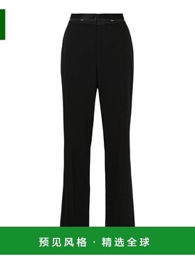 1h可退 香港直邮Msgm 女士 Logo Belt Palazzo 長褲 3941MDP05257