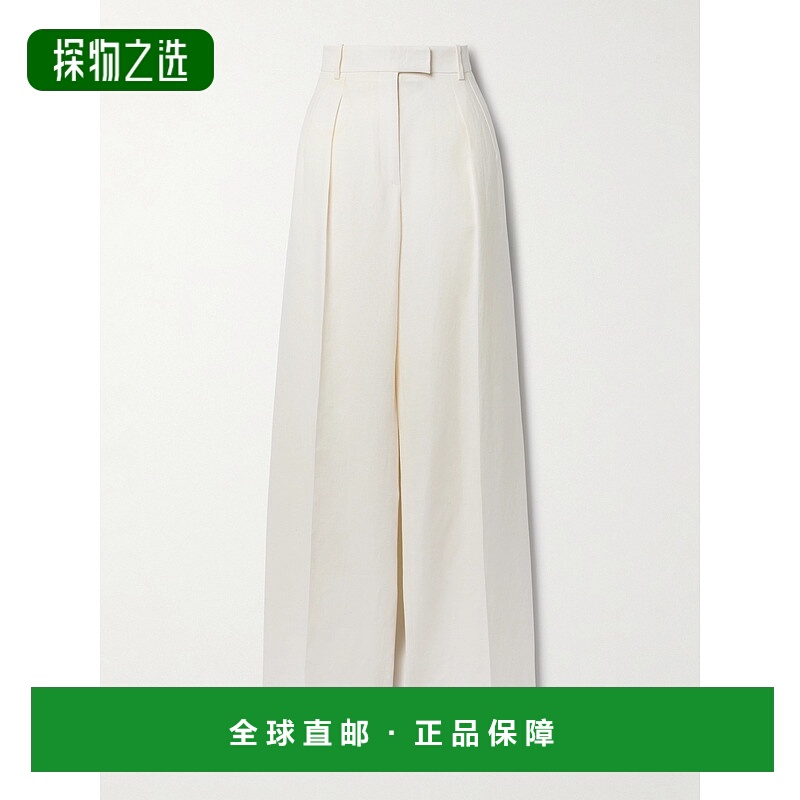 香港直邮The Row 女士 Antone 休闲裤 7768W2929 white白色 舒适
