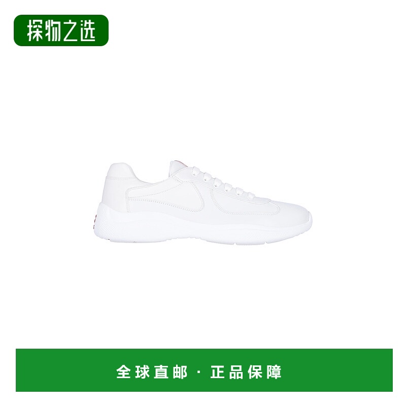 香港直邮Prada 普拉达 男士 白色运动鞋 4E3400038F0009
