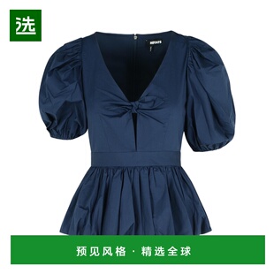 香港直邮ROTATE 女士连衣裙 1148011725NAVY AW2025 蓝色 泡泡袖