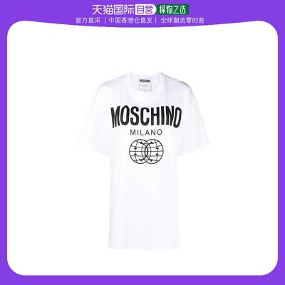 香港直邮Moschino logo印花T恤 07060541 BCS