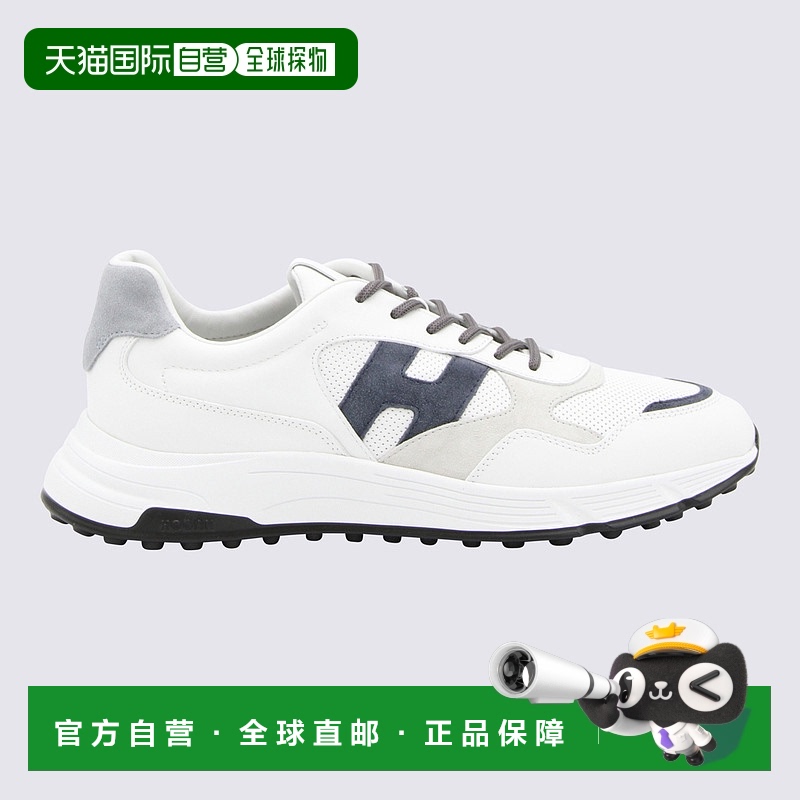 1h可退 欧洲直邮Hogan男士时尚休闲鞋白色低帮系带舒适透气简约百