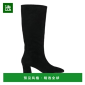 透气百搭女 靴圆头方跟拉链真皮潮流时尚 美国直邮 ASH女士时装