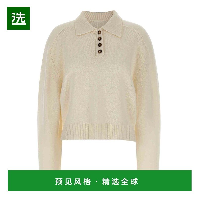 香港直邮LOULOU STUDIO 女士POLO衫 HOMERELDSIVORY AW2025,女装/女士精品,POLO衫,淘宝优惠券,粉丝福利购,淘宝优惠卷