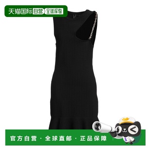 女士 品高 香港直郵Pinko black黑色 舒適時尚 中長連衣裙 1h可退