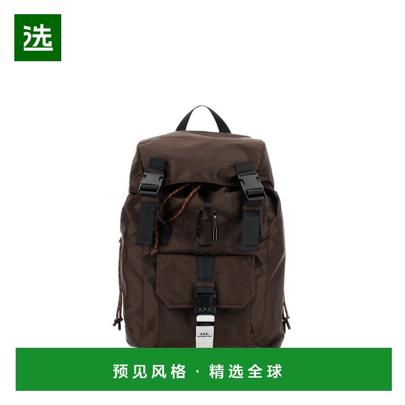 香港直邮A.P.C. 男士双肩包 PAAGSH62220CAA SS2026 棕色 徒步旅