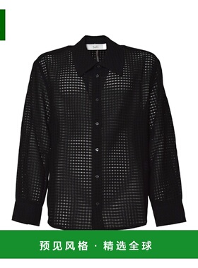1h可退 香港直邮Séfr 男士 SEFR 黑色衬衫 MSS25WESBASBASKETSAB