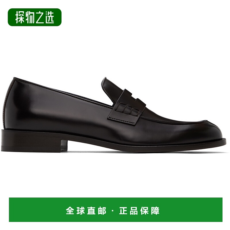 香港直邮armani 阿玛尼 男士 黑色乐福鞋 X2A402XF294158