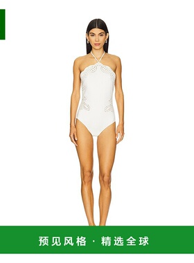1h可退 香港直邮Simkhai 女士 Nicolette Anglais 刺绣连身连体泳