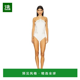 1h可退 香港直邮Simkhai 女士 Nicolette Anglais 刺绣连身连体泳
