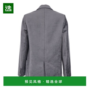 1h可退 香港直邮forte forte 女士 Lapels 灰色单排扣经典款天鹅