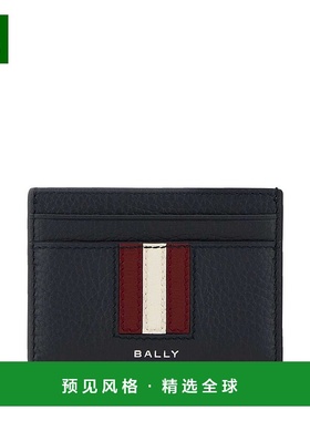 1h可退 香港直邮Bally 巴利 男士 条纹装饰卡夹 MLB01SVT434卡包