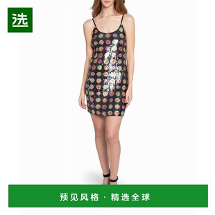 1h可退 【美国直邮】nicole miller 女士 连衣裙亮片短款高端穿搭