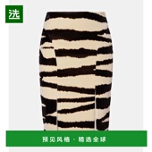 香港直邮Nina 斑马纹棉质铅笔半身裙包臀裙 女士 Ricci 莲娜丽姿