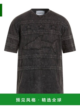 1h可退 香港直邮Iceberg 冰山 男士 T恤 grey灰色 舒适时尚