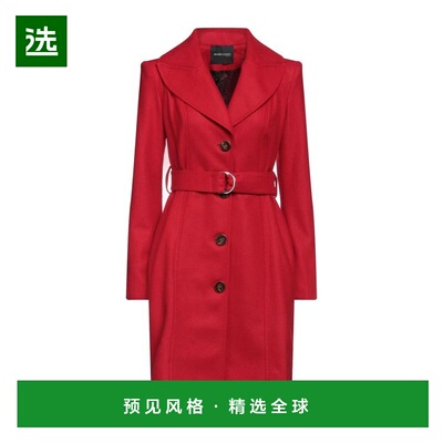 1h可退 【美国直邮】MARCIANO女士毛呢外套 单排扣翻领设计 80 羊