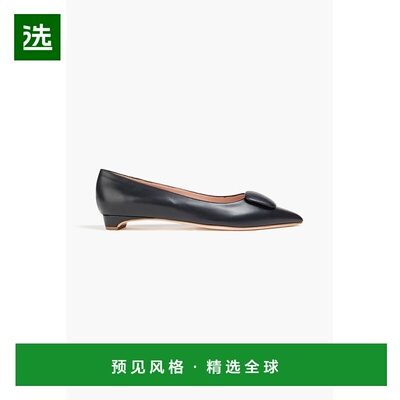 1h可退 香港直邮Rupert Sanderson 女士 Bedfa 精饰皮质尖头平底