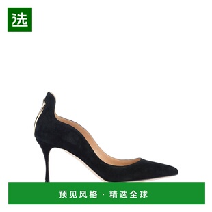 1h可退 香港直邮Sergio Rossi 塞乔·罗西 女士 浅口鞋 black黑色