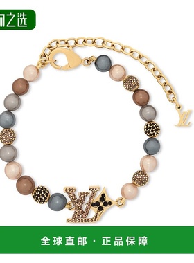 1h可退 欧洲直邮LV路易威登 Dandy Pearls男士金色金属珍珠手