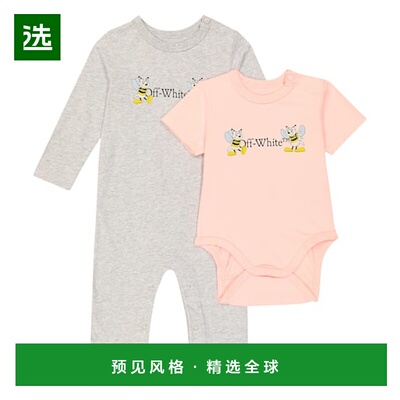 1h可退 香港直邮OFF-WHITE C O VIRGIL ABLOH 婴儿 playsuit 针织