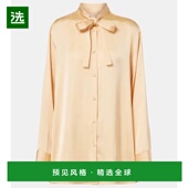 香港直邮Jil 蝴蝶结装 Sander 1h可退 吉尔·桑达 女士 饰缎面衫