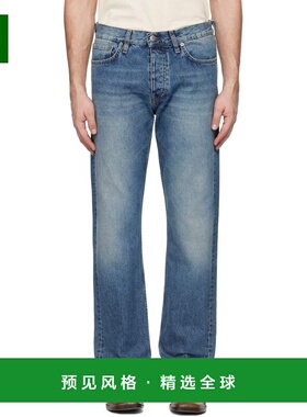 1h可退 香港直邮Sunflower 男士 蓝色 Loose 牛仔裤 5078