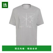 香港直邮Armani grey灰色 Exchange 1h可退 男士 T恤 舒适时尚