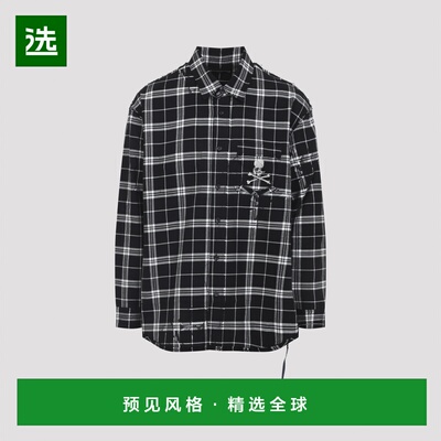 香港直邮MASTERMIND WORLD 男士衬衫 MW25S15SH007026BLACK