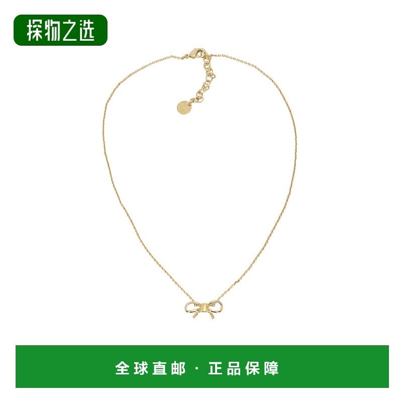 香港直邮Salvatore Ferragamo 蝴蝶结吊坠项链 760951