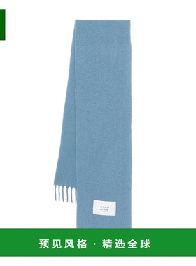 香港直邮MAISON KITSUNE 男士 標誌貼片流蘇針織圍巾 LM06206WA00