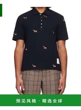 香港直邮THOM BROWNE 男士T恤 MJP242E00050415 SS2026 蓝色