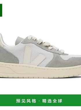 1h可退 【美国直邮】VEJA 白色与灰色V 10 B Mesh低帮运动鞋 女鞋