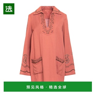 1h可退 香港直邮Fortela 女士 衬衫式连衣裙 pink粉色 舒适时尚