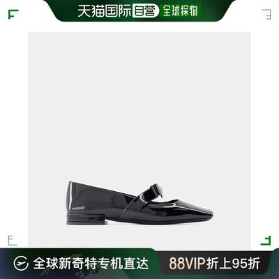 欧洲直邮VERSACET.20 Ballerinas - Versace - Leather - Black