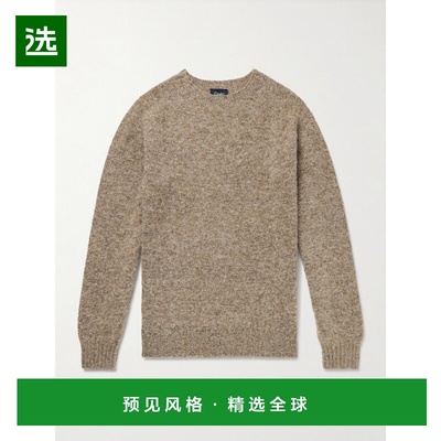 1h可退 香港直邮drakes 男士 Shetland 磨毛羊毛毛衣 DR2A3A21501