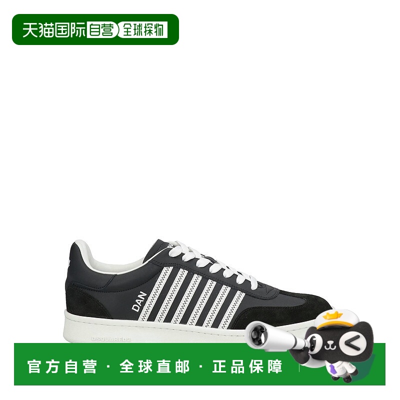 1h可退 香港直邮Dsquared2 二次方 男士 运动鞋 black黑色 舒适时