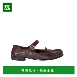 Miu 女鞋 圆头乐福鞋 缪缪玛丽珍鞋 5D563E007F015 单鞋 香港直邮Miu