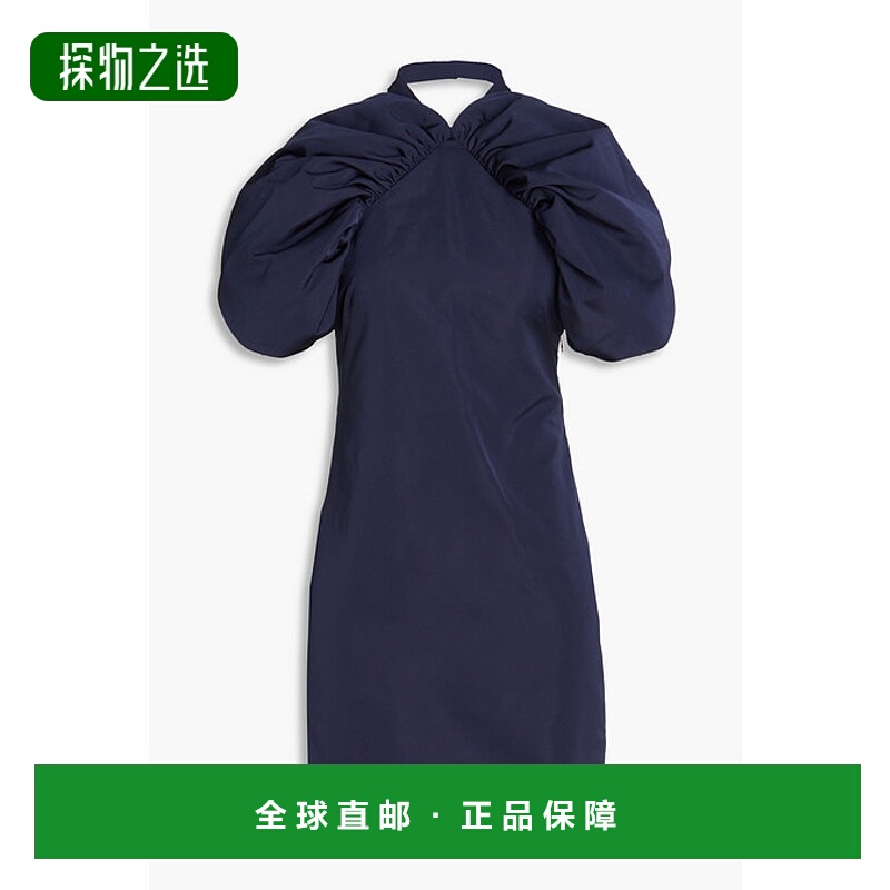 香港直邮Givenchy 纪梵希 女士 褶皱塔夫绸迷你连衣裙 BW20KZ11ML