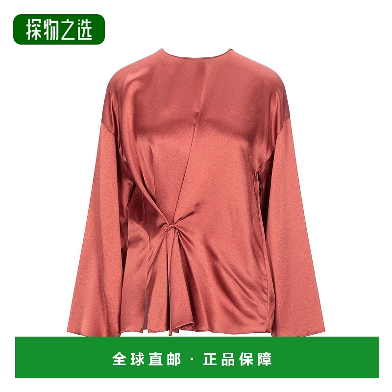 1h可退 香港直邮VINCE 女士 真丝上衣 orange橙色 舒适时尚女装