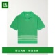 香港直邮Bode 男士 Bentgrass 1h可退 条纹棉质Polo衫 MRS26KT012