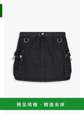 1h可退 香港直邮Coperni 女士 牛仔迷你半身裙 COPJ49852WASHEDBL
