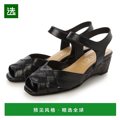 【日本直邮】MODE ET JACOMO DICI 女士坡跟罗马鞋 凉鞋单鞋