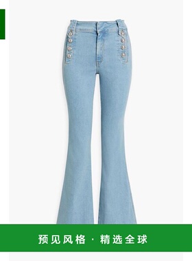 1h可退 【美国直邮】DEREK LAM 10 CROSBY 女士纽扣装饰高腰喇叭