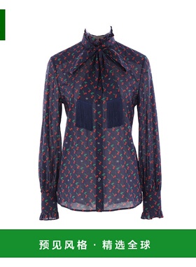 香港直邮Valentino 华伦天奴 女士 印花棉质衬衫 7B3AB7T69M8上衣