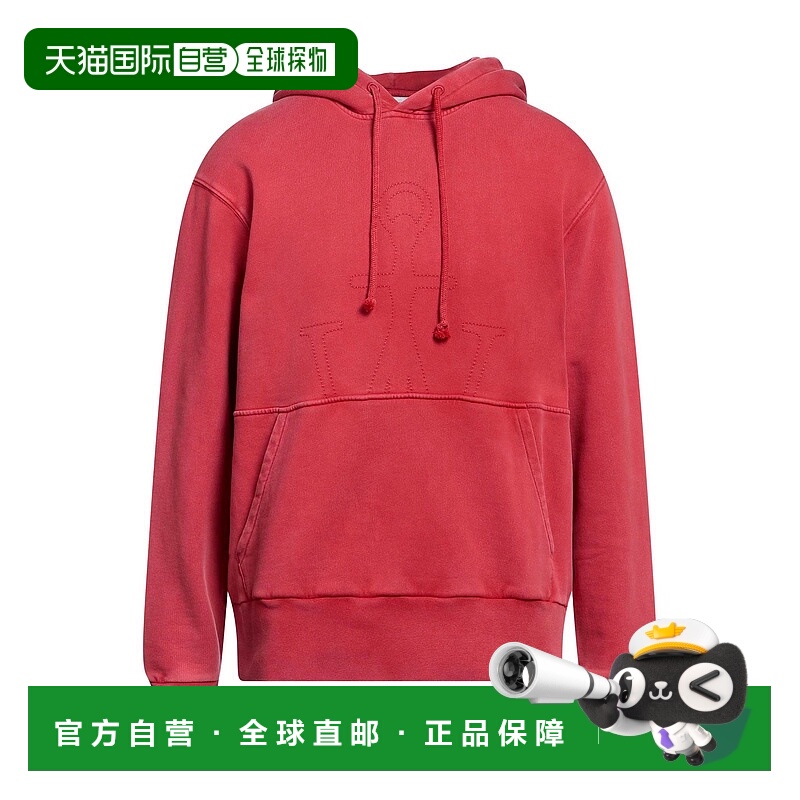 1h可退 香港直邮J.W. Anderson 男士 连帽卫衣 red红色 舒适时尚