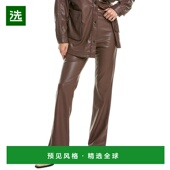 美国直邮 休闲 afrm 休闲裤 1h可退 时尚 女士 高腰直筒裤 柔软百