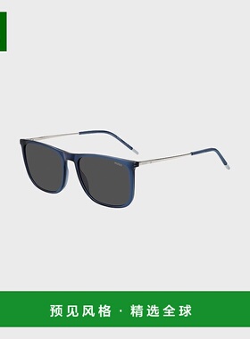 欧洲直邮HUGO BOSS雨果HUGO RED带徽标的蓝色太阳镜