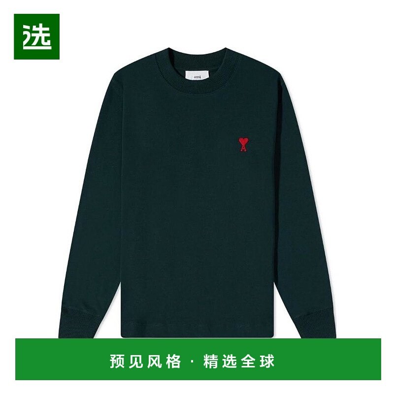 香港直邮Ami Paris 徽标细节长袖卫衣 UTS200701