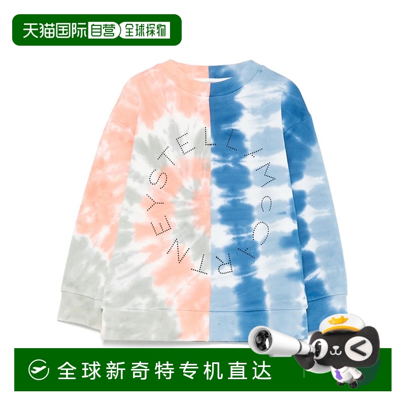 香港直邮Stella McCartney 正面印有徽标 圆领 长袖 罗纹饰边 TW4